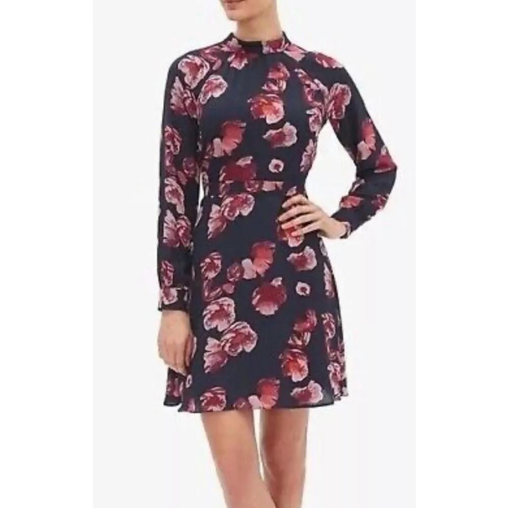 Banana Republic Women’s Floral Mock Neck Dress Size 6